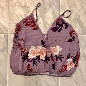 Dainty Floral Charlotte Russe Crop Top